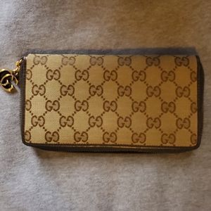 Authentic Gucci wallet. Plenty of room for cards and money. Excellent condition.
